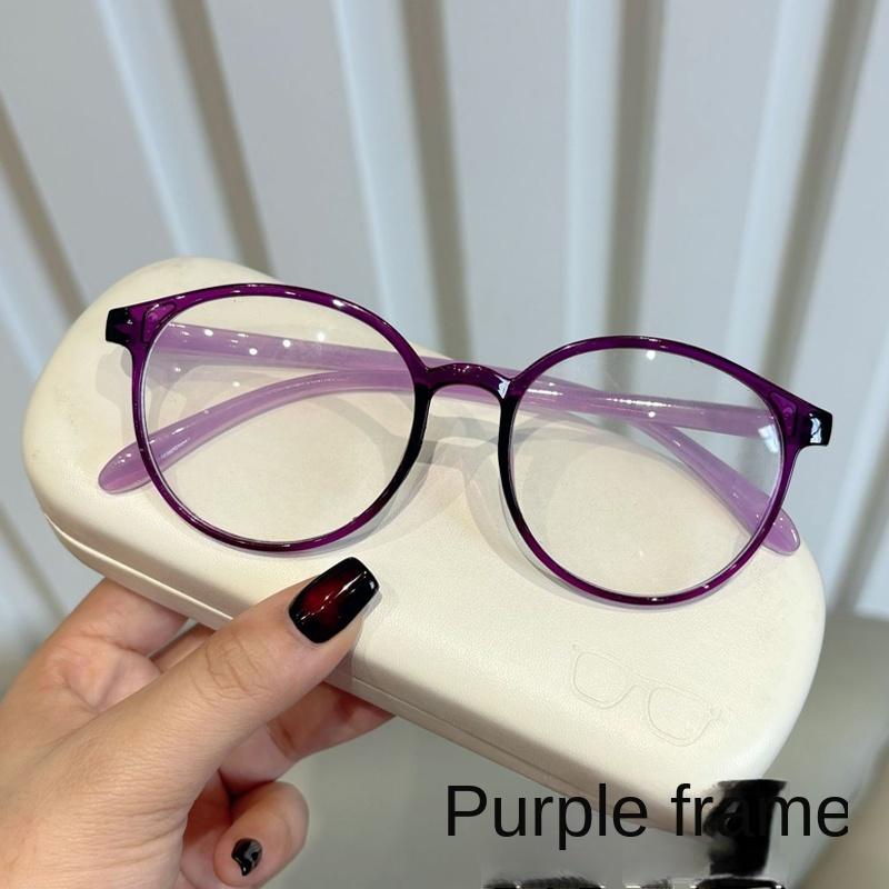Fashion Anti Blue Light Round Reading Glasses Women Men Anti-radiation Presbyopic Glasses