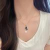 Natural Freshwater Pearl & Abalone Shell Butterfly Zircon Necklace for Women