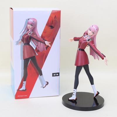 21 cm Anime DARLING FRANXX Figūrinis žaislas Zero Two 02 PVC veiksmo figūrėlių kolekcijos modelių žaislai