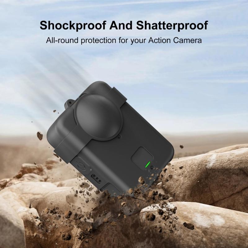 Silicone Protective Case Cover for 360 Action Camera Protector Housing Skin Sleeve Camera Protector Bumper Soft Cover