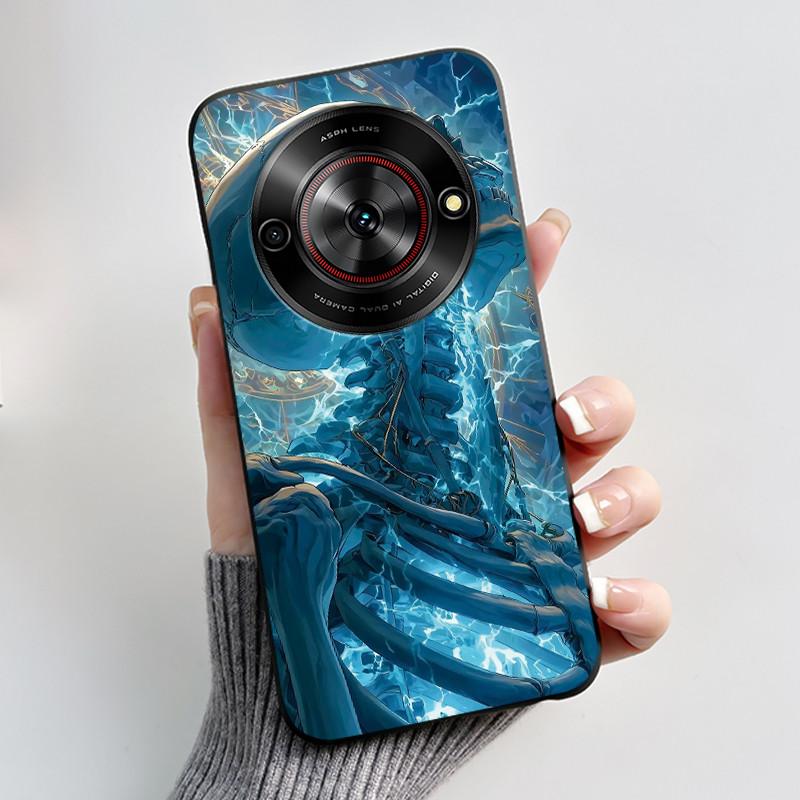 Phone Casing For ZTE Blade A75 5G Z2357N Nubia Focus 5G Case Luxury Dragon Cute Cool Boys Girls Black Soft TPU Back Shell Cover
