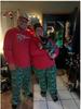 European & American Cotton Parent-Child Christmas Pajamas: Santa Print, Autumn/Winter Home Set