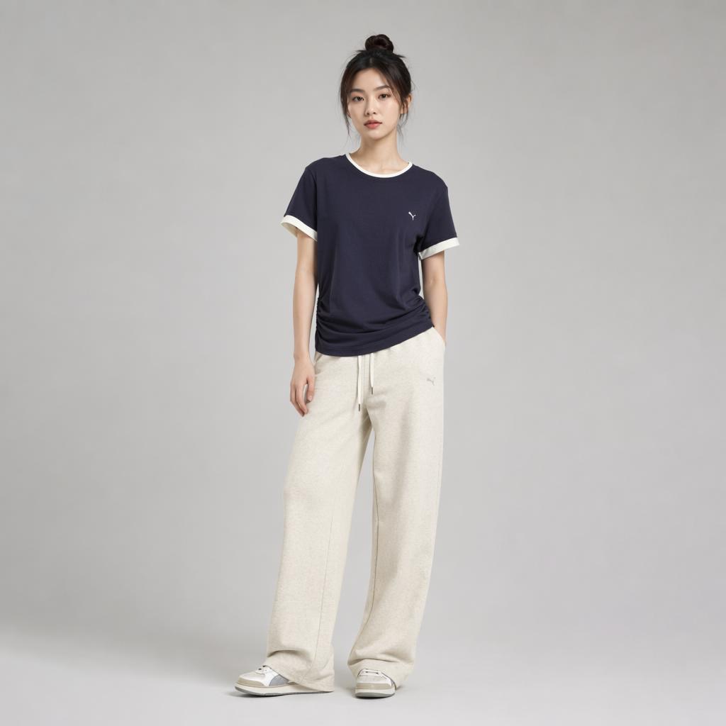Puma X No After No Collaboration Round Neck Pullover Comfortable Short Sleeve Regular T-Shirt Women tops 637431-16
