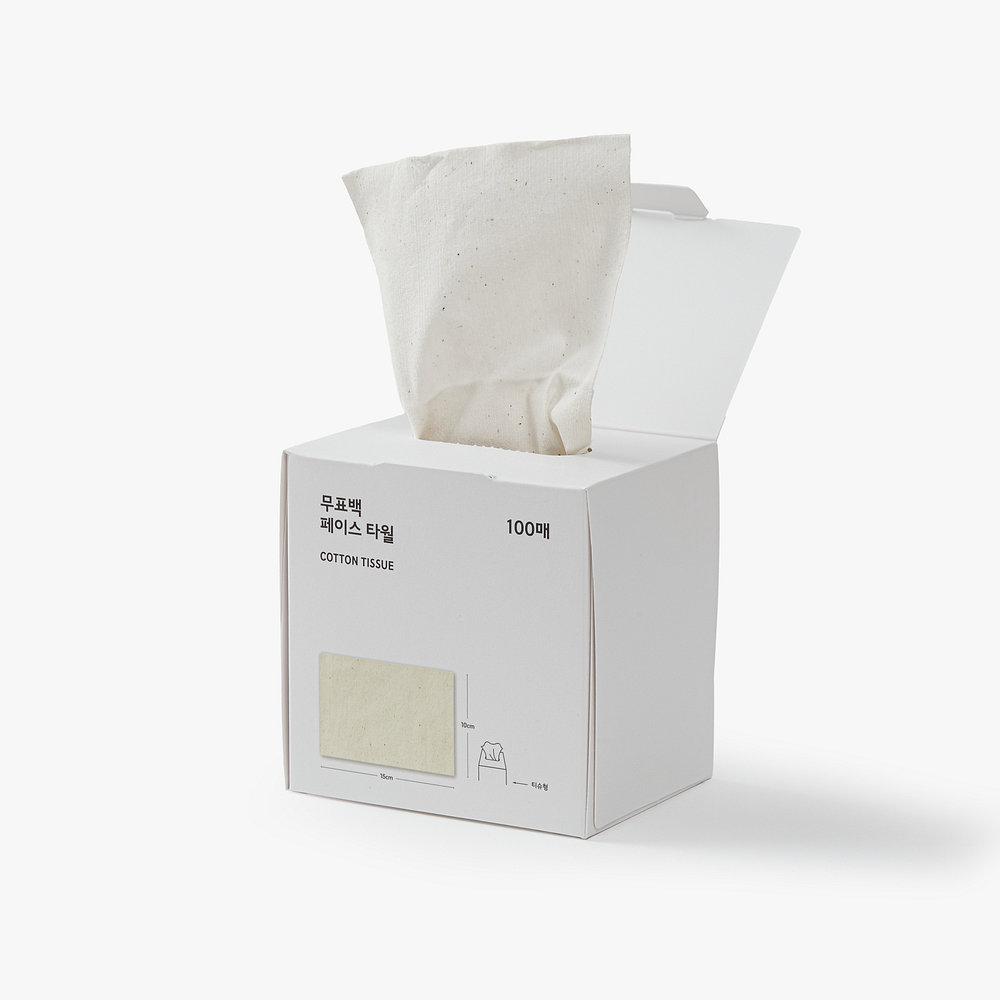 100 Unbleached Face Towels