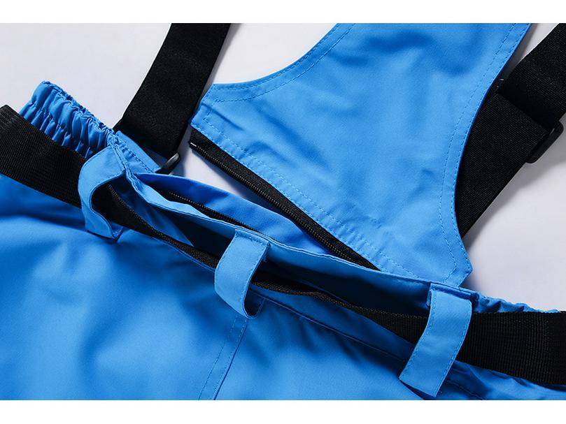 Unisex Winter Windproof Ski Bib Pants - Warm & Thickened for Outdoor Snowboarding