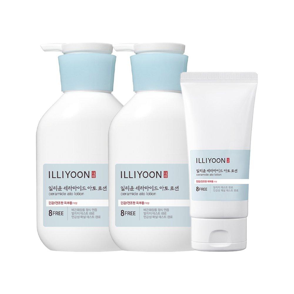 ILLIYOON Ceramide Ato Lotion Set 350*2+68ml