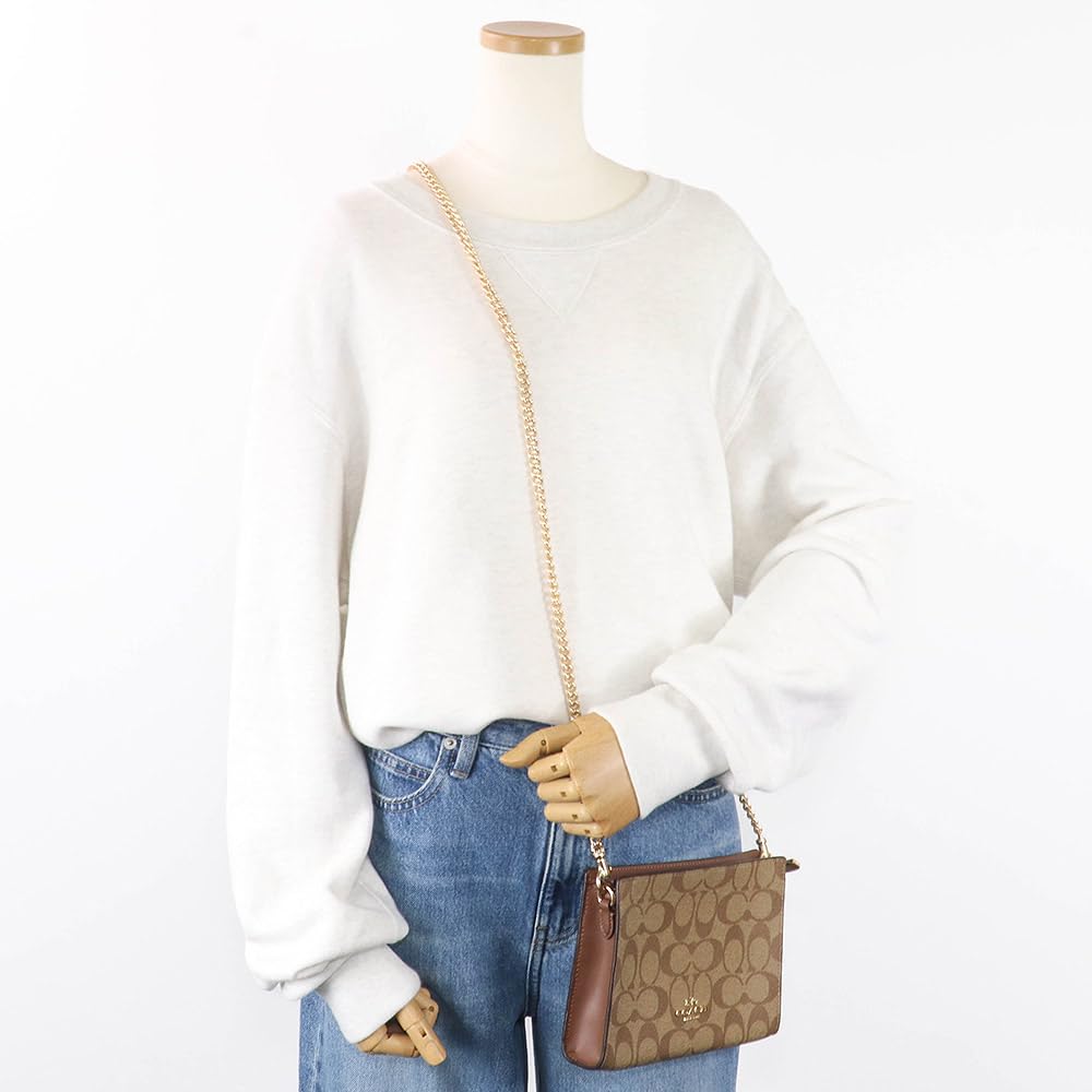 Tasche Umhängetasche CR239 IME74 Signature 2way Chain Outlet Khaki Saddle 2 [Coach] Damen [Artikel]