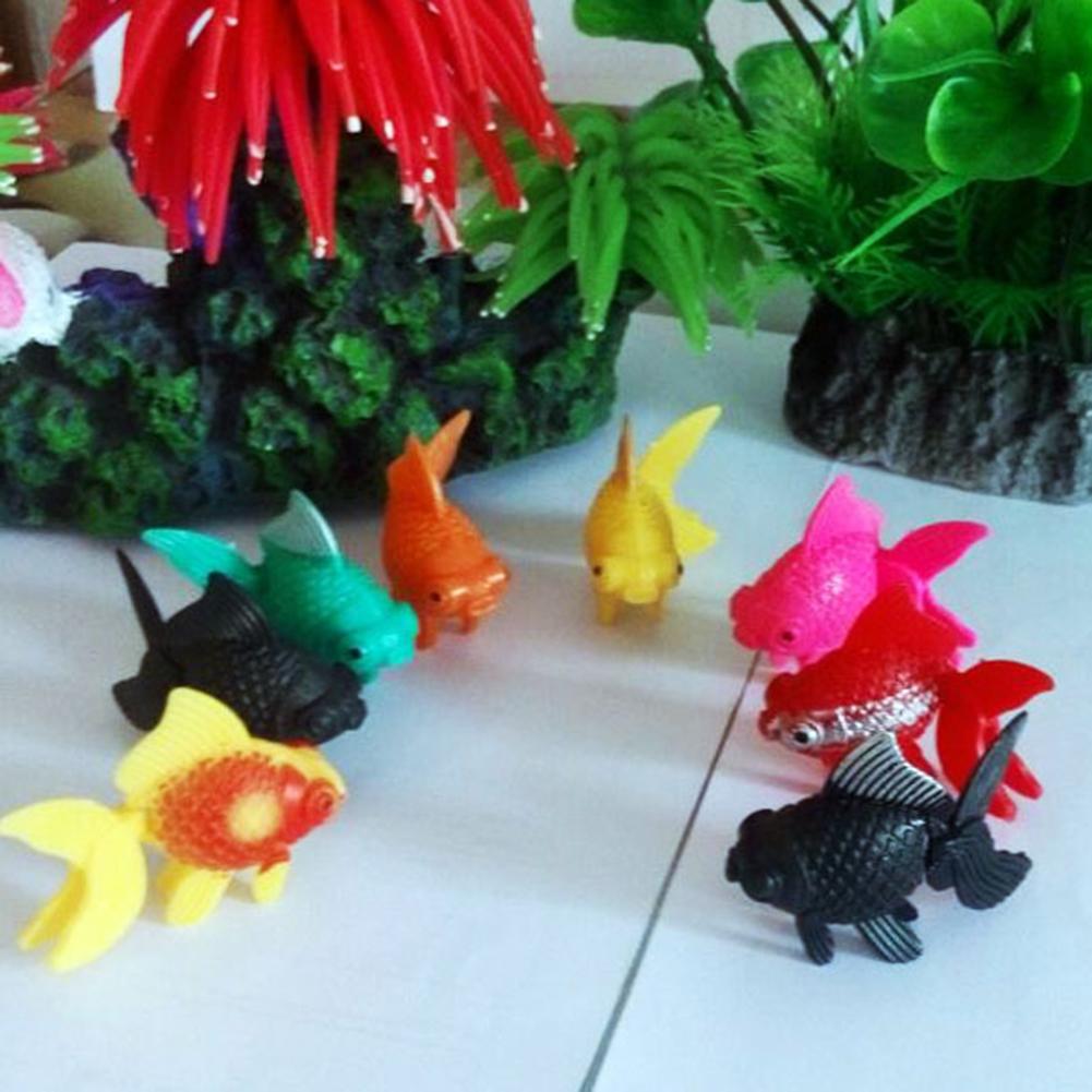 Umělé rybky Opakovaně použitelné Simulace Plastové Roztomilé Zlaté rybky Akvárium Dekorace Ozdoby ( Náhodná barva )