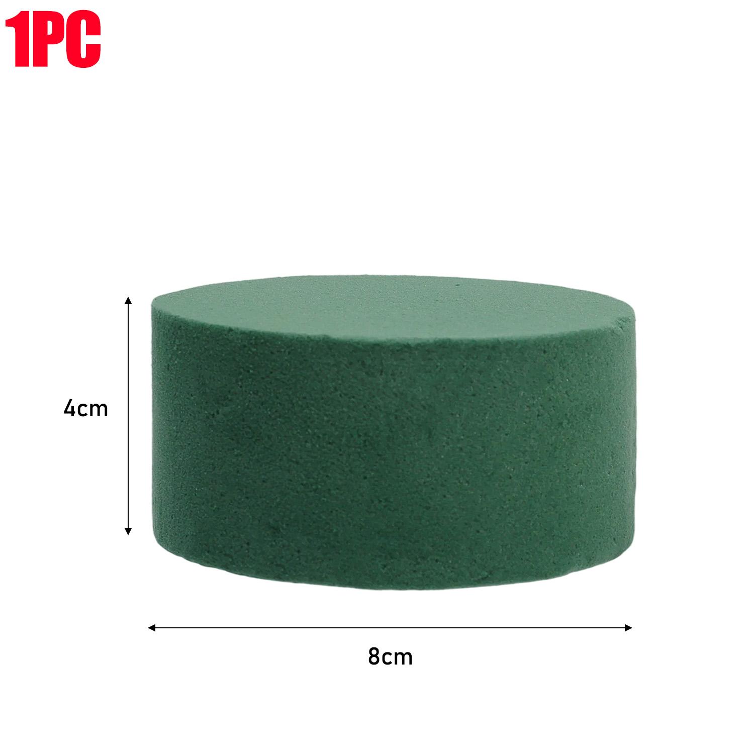 Round Floral Foam Blocks DIY Absorbent Floral Foam Brick Wet Dry Florist Sponge Bricks Garden Flower Mud Absorb Water Foam Block 1PC