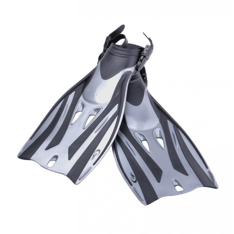 Adjustable Swimming Training Fins Men Silicone Freediving Snorkeling Pool Diving Gear