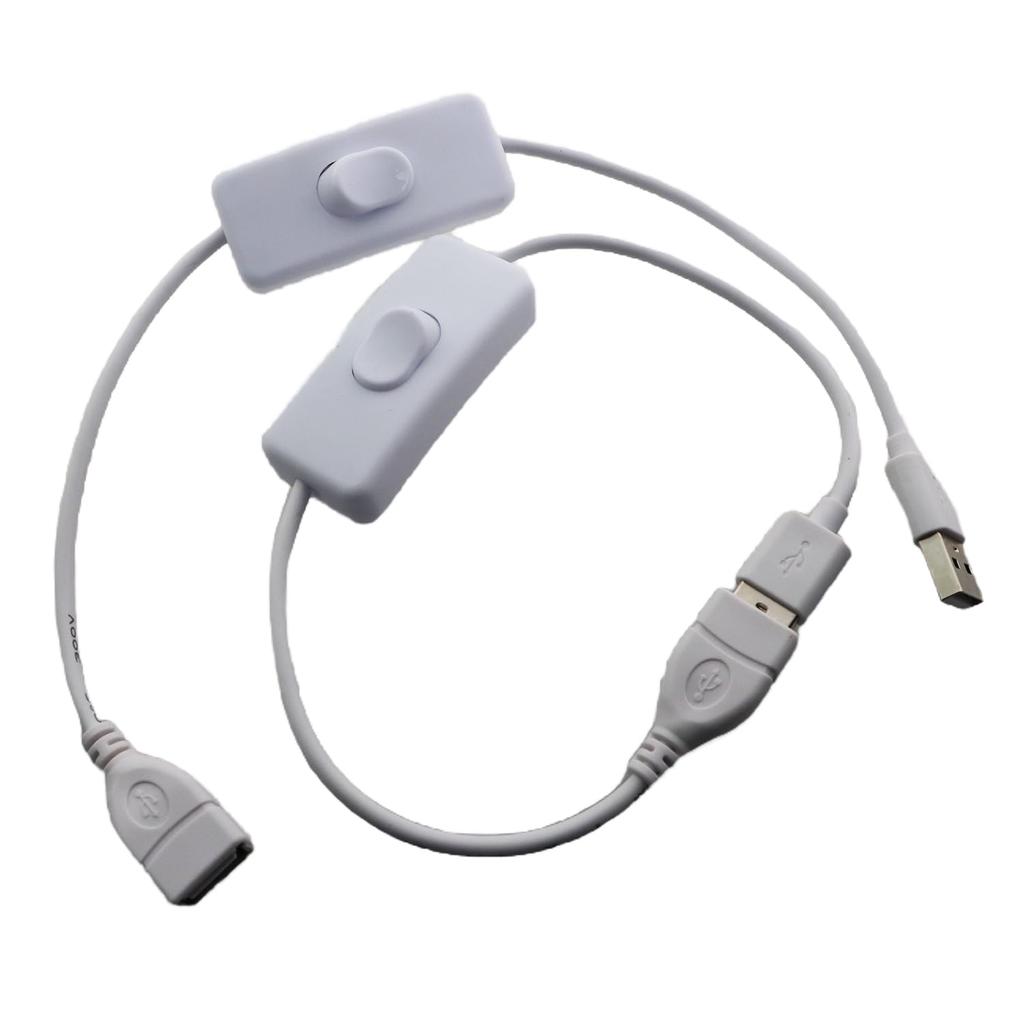 2PCS Table Lamp 303 Switch Cord Night Light Control Switch Pushbutton Cord Extension Cord Inline Rocker Switch for Driving Recorder Power Cord USB