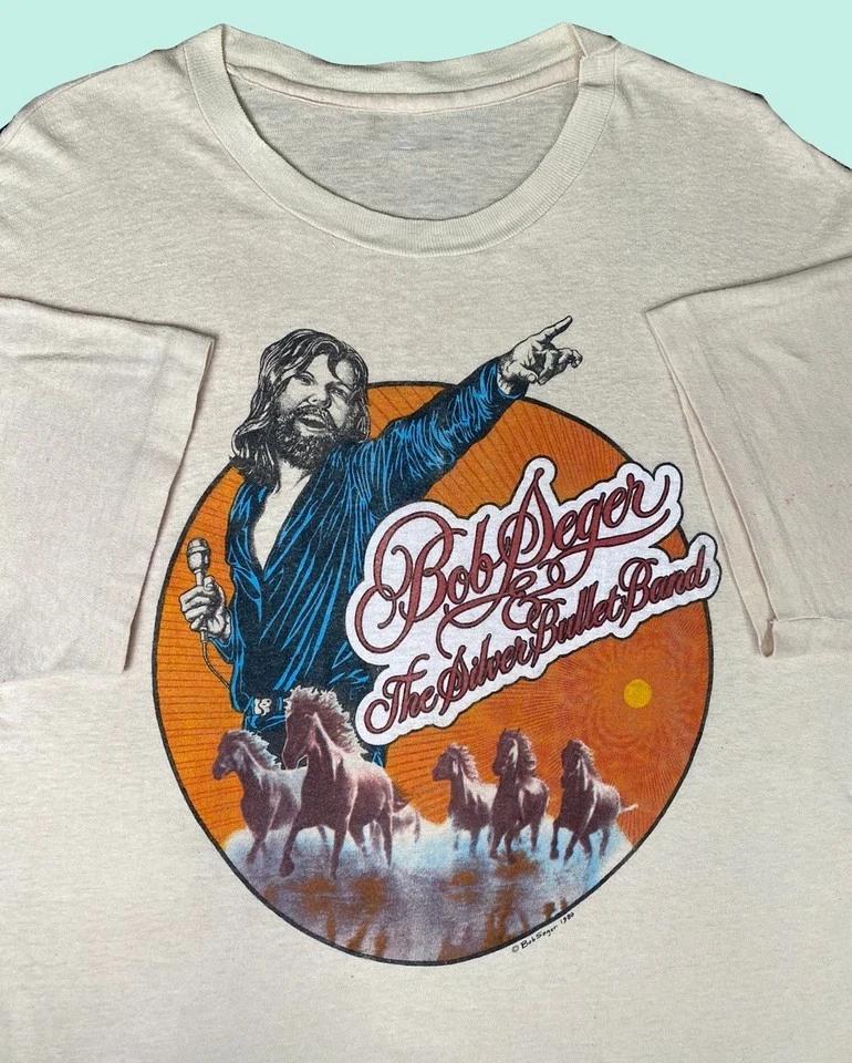VTG The Silver Bullet Band Bob Seger T-shirt White Unisex S-234XL E127 S