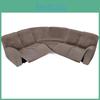 Velvet Lshaped Seven Piece Sofa Cover Set With Stretch Fabric For Corner Couch Protection