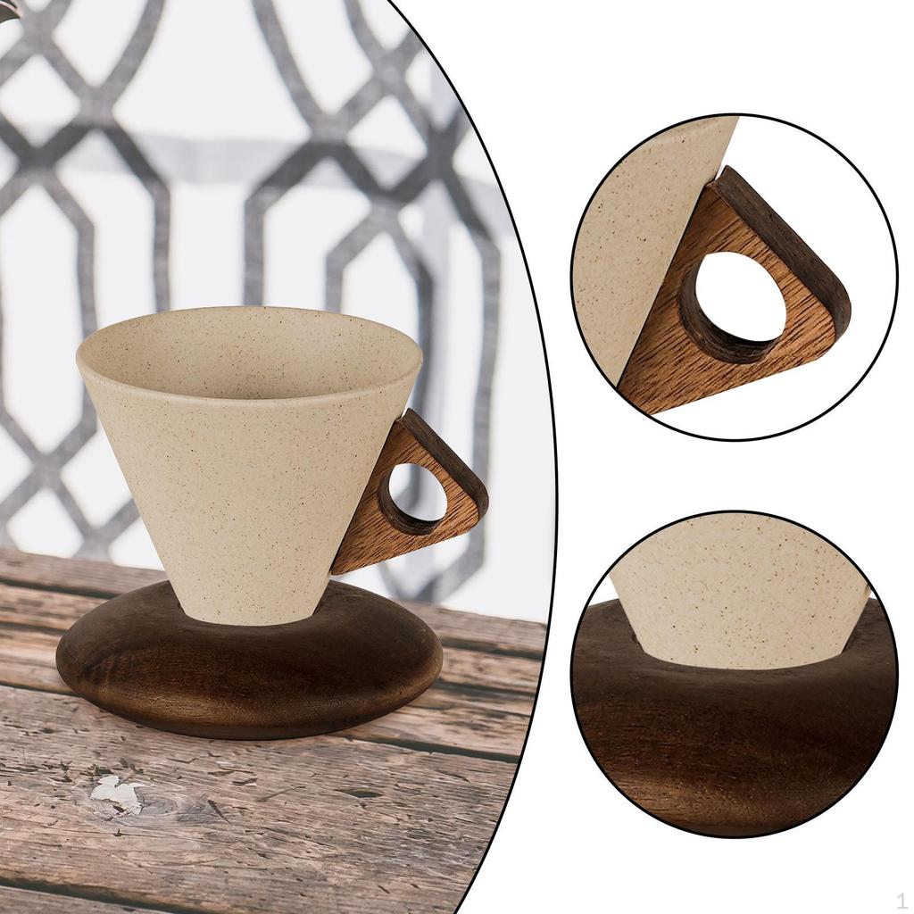 Cone Base Coffee Mug for Tea And Drinks, Porcelain Cup Office Home