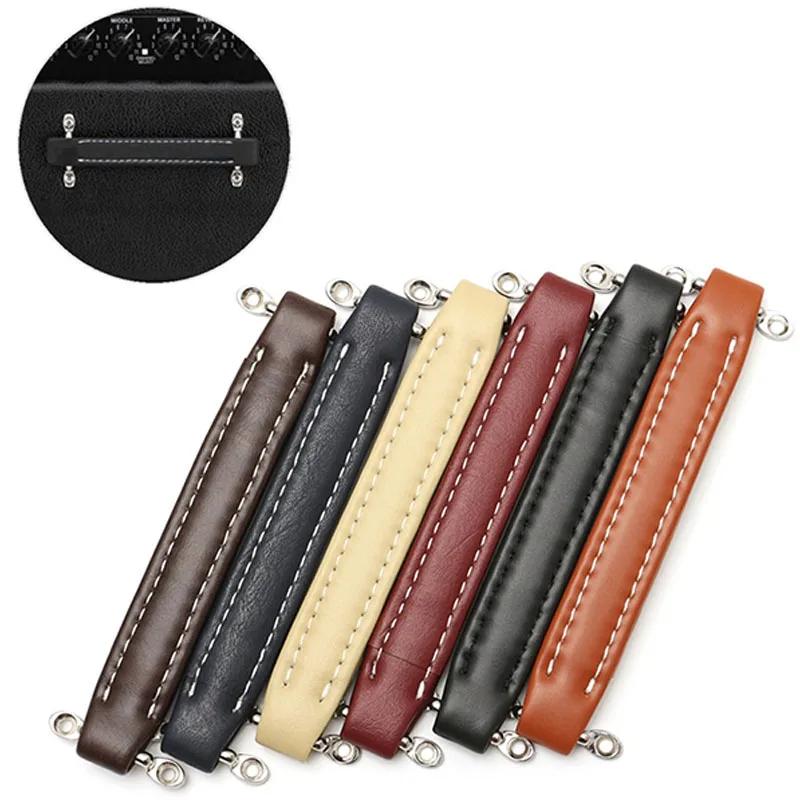 Leather Handle -Vintage Style Soft Leather Guitar Amplifier Speaker Handle Cabinet Drawer Knobs Gear Hardware Parts Accessories