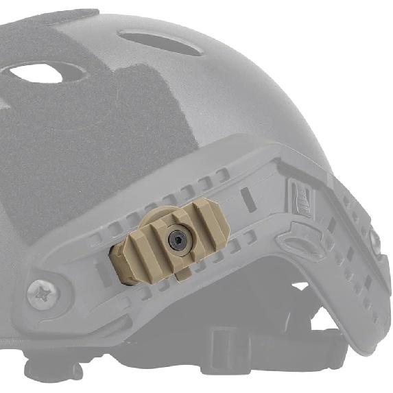 2Pcs Rotation 360 Degrees Helmet Side Rail Mount Adapter Adjustable ARC Guide for 19mm Picany Slot Tactical Fast Helmet Accessories