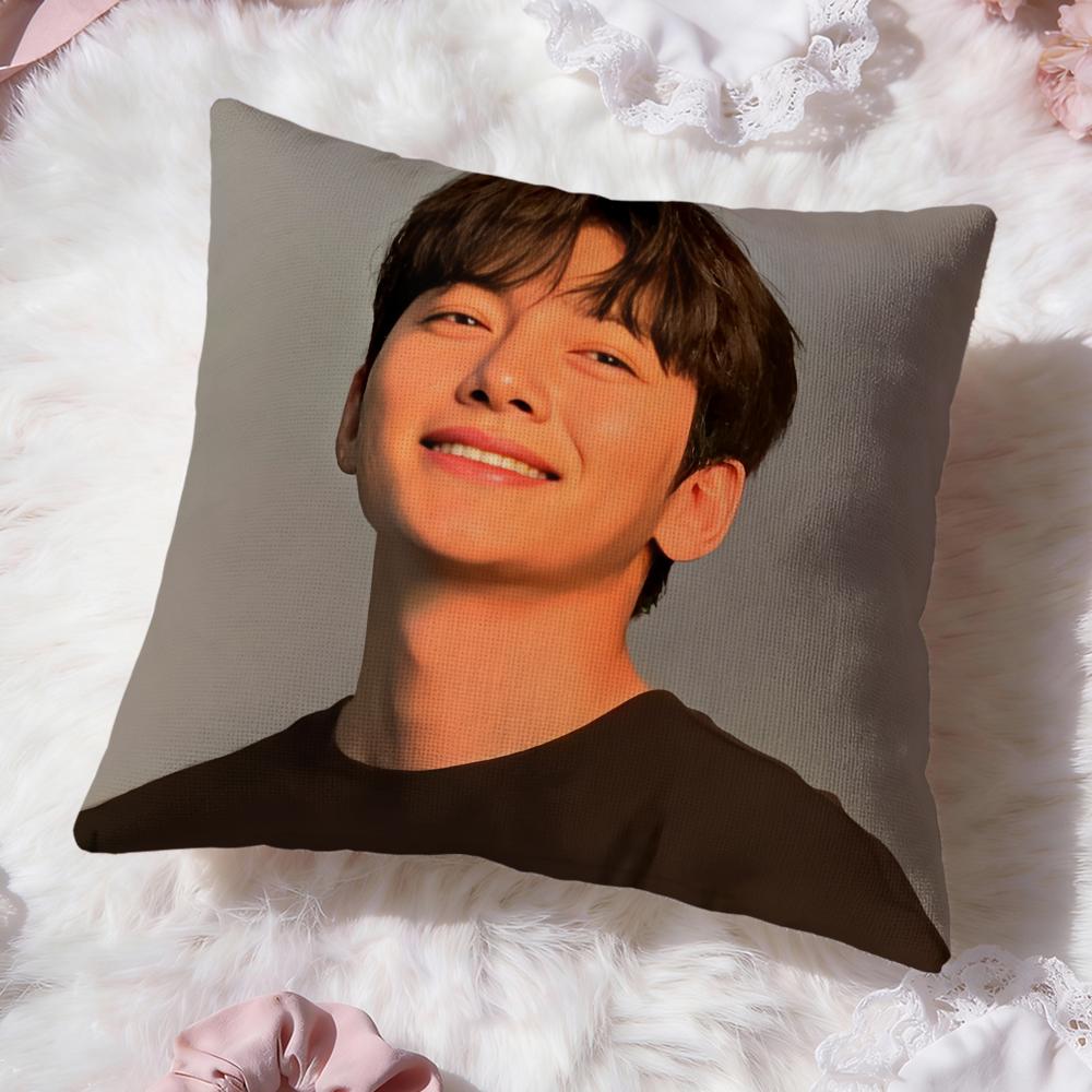Ji Chang W-Wook Kpop Cushion Cover Premium Comfort Reversible Pillow Cove -Two in One Design for Any Room & Car Interior