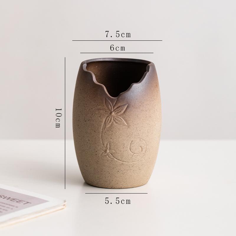 Retro Ceramic Vase for Dry Flowers & Green Plants - Living Room & Study Decor