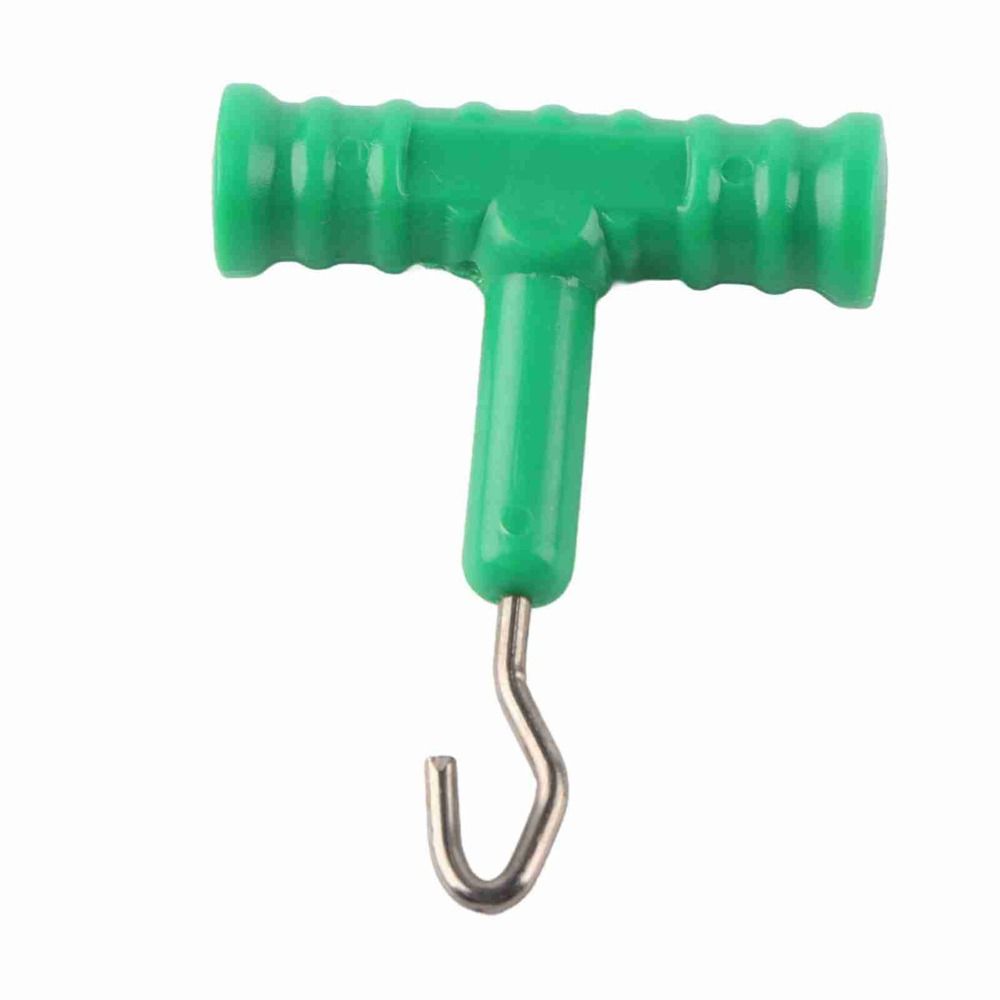 10 Pcs T Shape Handle Fishing Knot Puller ABS Rig Puller Knot Tools Barbel Fishing