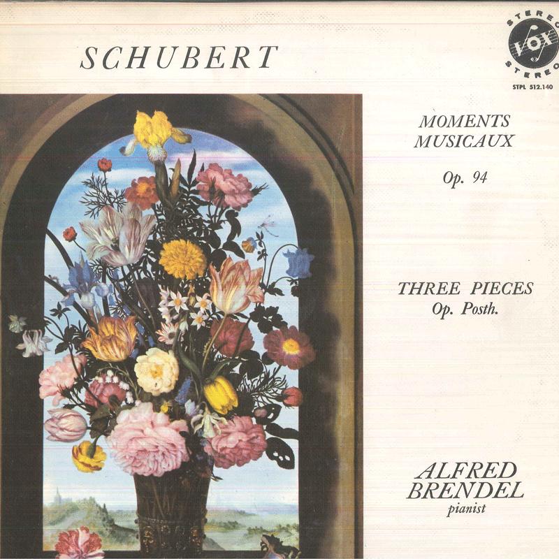 

LP Record ALFRED BRENDEL Schubert Moments Musicaux Op. 94 STPL512140 VOX PRODUCTION 1966 US Classical Used