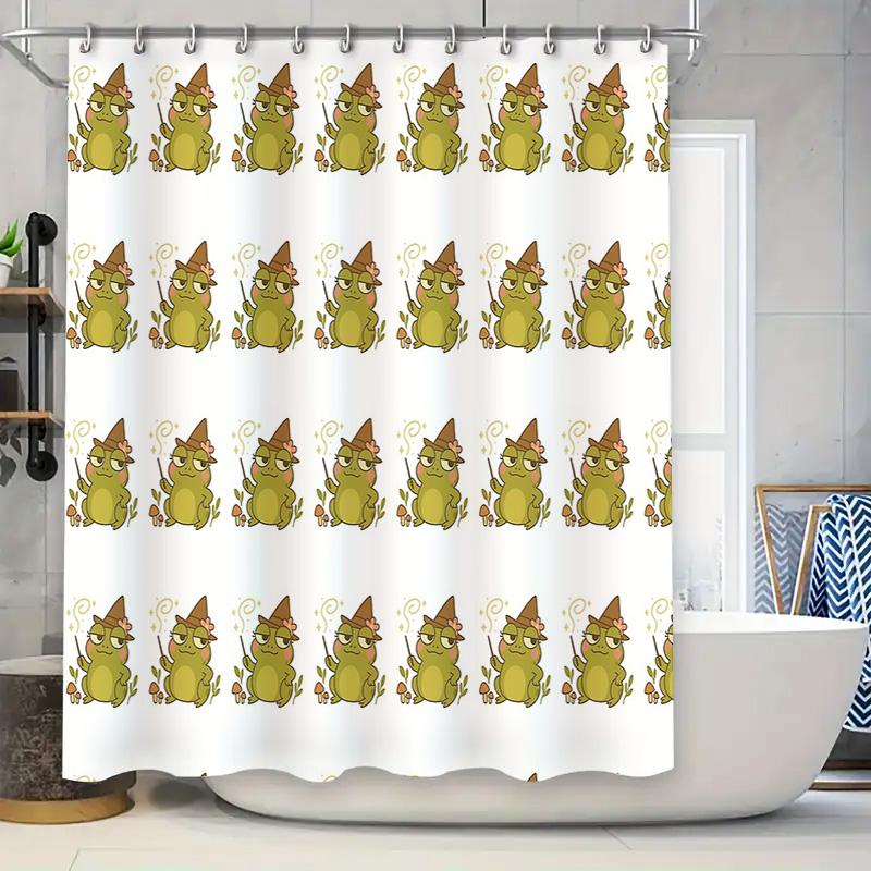 

Witch Halloween Shower Curtain Spooky Forest Magic Home Decor Bathroom Set Vintage Gothic Dark Academia Room Divider W60H190(CM)-1 Pcs