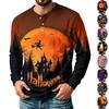Men's Casual Long Sleeve Printed T-Shirt