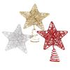 3D Wrought Iron Five-Pointed Star Christmas Tree Topper Decoration