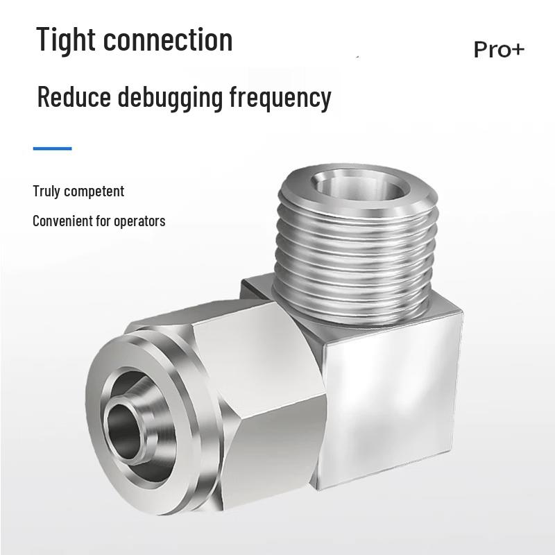 Huazheng HZ 304 Stainless Steel Quick Twist Right-Angle Elbow Connector