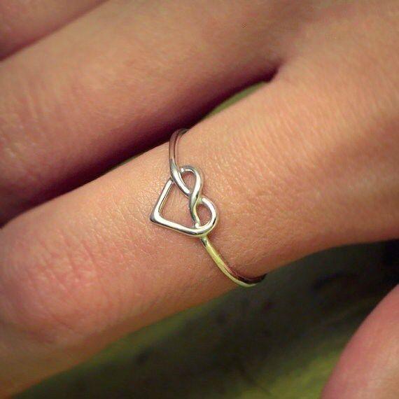 Love Woven Ring Ring Simple Versatile Jewelry Girlfriend Girlfriend Gift Female