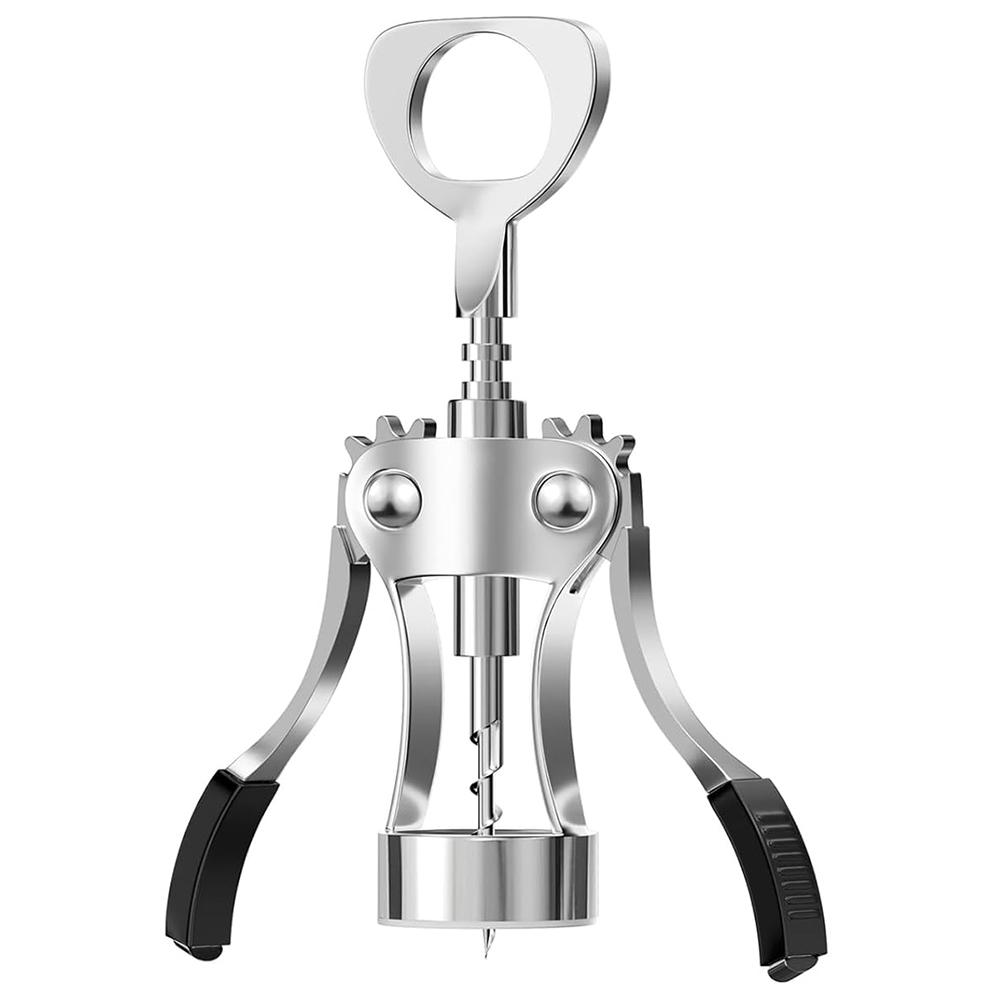 პერსონალიზებული წითელი ღვინის საცობი ღვინის ბოთლის სახსნელი თუთიის შენადნობის ფრთის საცობი მრავალფუნქციური საცობი, უფასო გრავირება