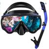 Swim goggles Diving Snorkel Mask with Nose Cover  Swimming Goggles