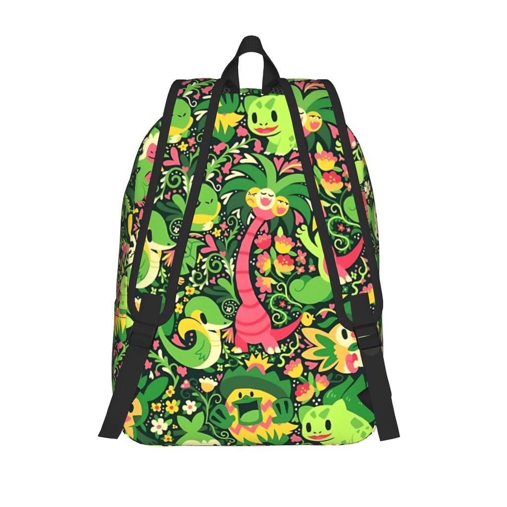 Fashion Cartoon Pokemon Theme Backpack  Mochilas Cool Travel Retro Washable Rucksack