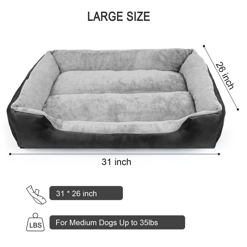 Removable & Washable Pet Nest Cushion - Breathable Multi-Season Dog Bed for Medium & Large Dogs
