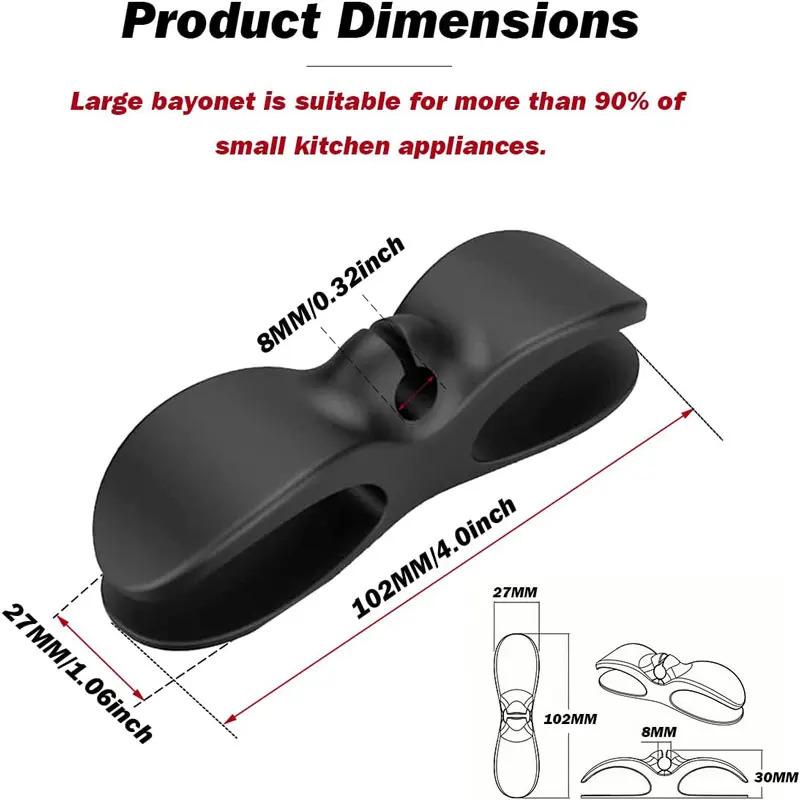 Kabelorganizer mit rundem/flachem Sockel – Draht halter für Büro & Zuhause, Kabelsammler