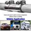 Muffler Band, Muffler Clamp, Length 3.7 inches (95 mm), General Purpose, Stainless Steel, Exhaust