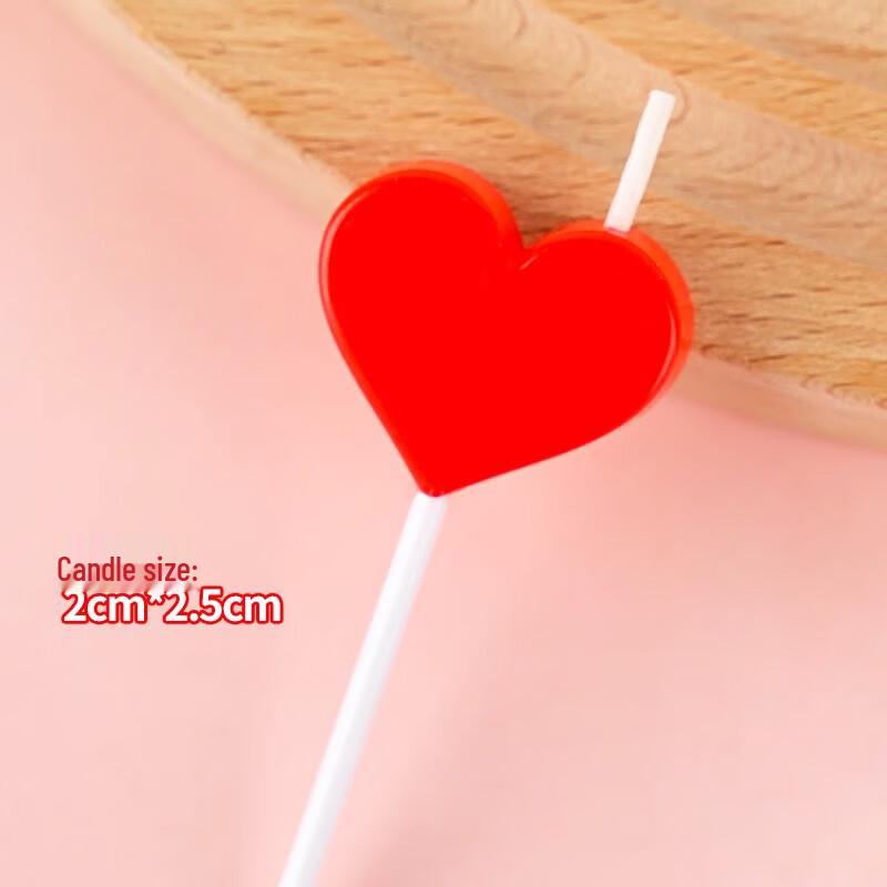 INS Style Love Heart & HBD Letter Birthday Cake Topper Set