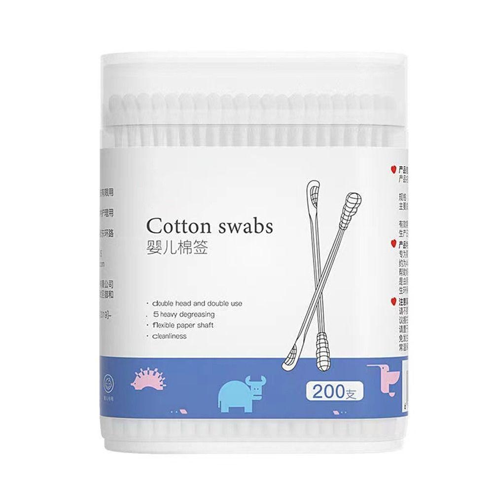 Fluorescent Agent Free Double Head Baby Care Product Baby Nursing Supplies Baby Cotton Swab Cleaning Tampons Cotton Buds