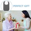 Soft Adult Bib Adjustable Mouth Wipe Polyester Daily Care Apron  Adult