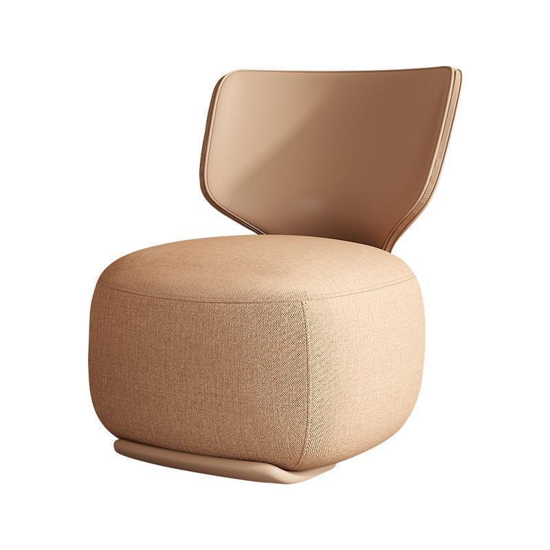 Log Light Luxury First Class Cabin Lounge Sofa Chair Nordic Living Room Fabric Low Stool Balcony Leisure Armchair 2024 New