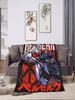 Berserk Black Swordsman Flannel Blanket Warm Soft Bedding Throws for Kids Bedroom Aesthetic Bedspread Sofa Cover
