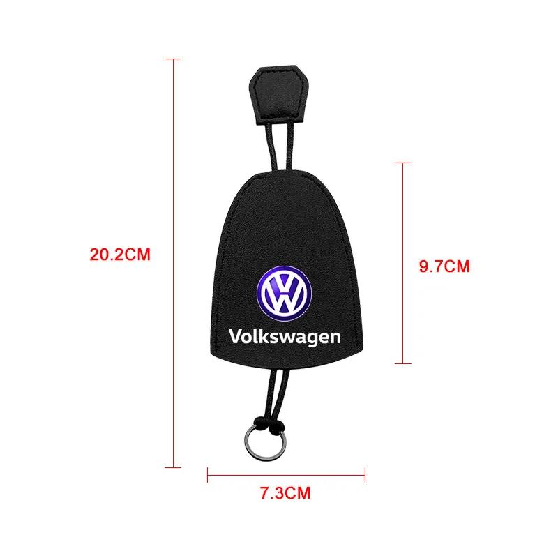 2025 Hot PU Car Remote Key Case Cover Shell keychain protect For Volkswagen Tharu R Polo T5 GTI Tiguan Passat R-Line Scirocco Go