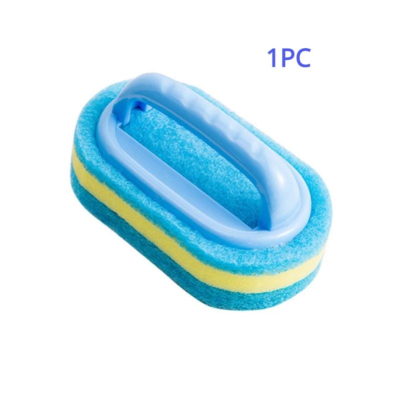 

Щетка для чистки с ручкой для плитки в ванной, кухни, ванны, губки для протирки, губки для ванной, стеклянной стены, щетки с ручкой, инструменты