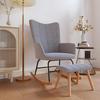 VidaXL Rocking Chair with Stool Relaxation Seat Living Room Armchair Living Room Seat Home Interior 328018