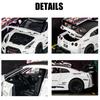 1/32 Scale Simulation Nissan GTR CSR2 Miniature Car Model Metal Diecasts & Toy Vehicles Alloy Decoration Education Toy Children Boy Toys Gift