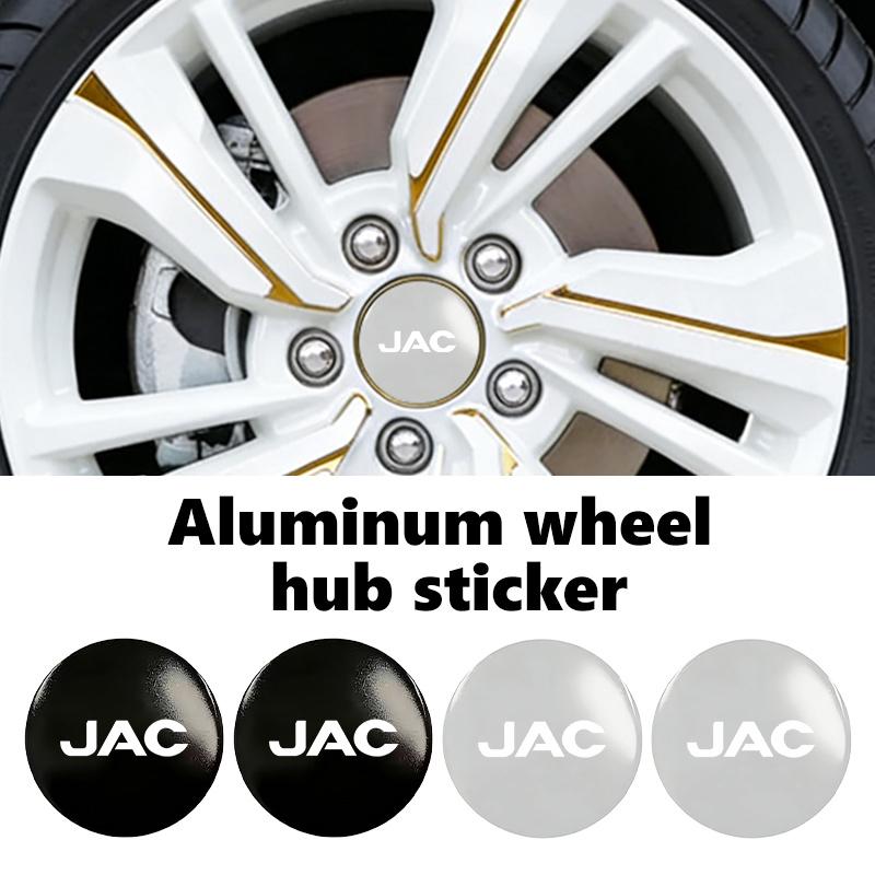 4pcs Car Wheel Stickers 56mm Hubcap Wheel Centre Emblem Sticker For JAC J3 J4 J7 JS2 JS3 JS4 KR1 S2 S3 S4 S5 S7 T8 X8 Plus A5