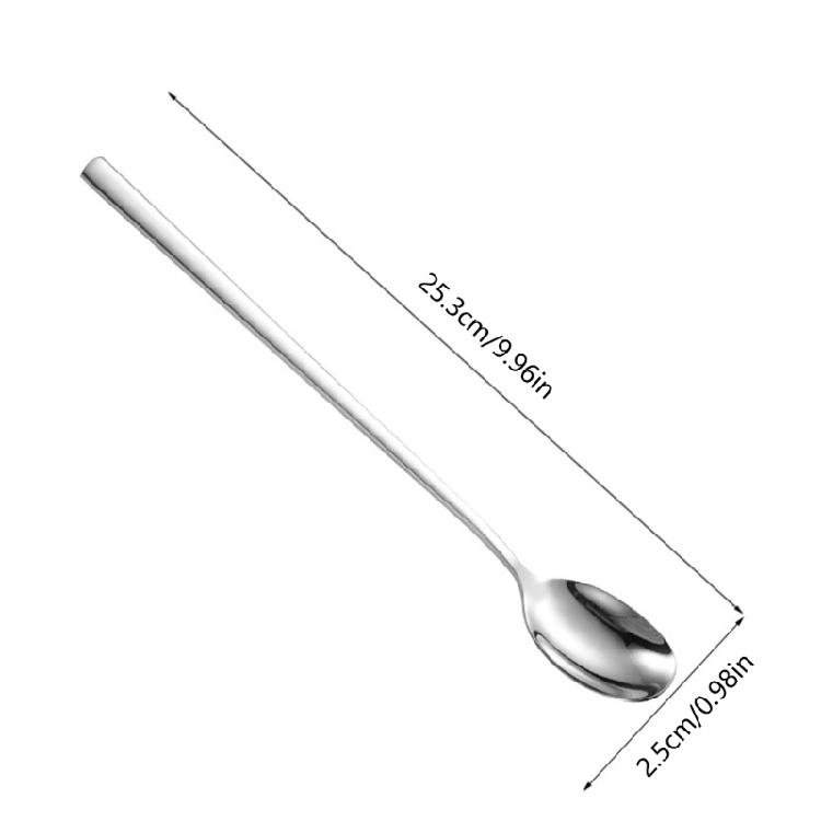 Pack of 6 Essential Spoon Set 304Stainless Steel Mixing Spoon Kitchen Spoons