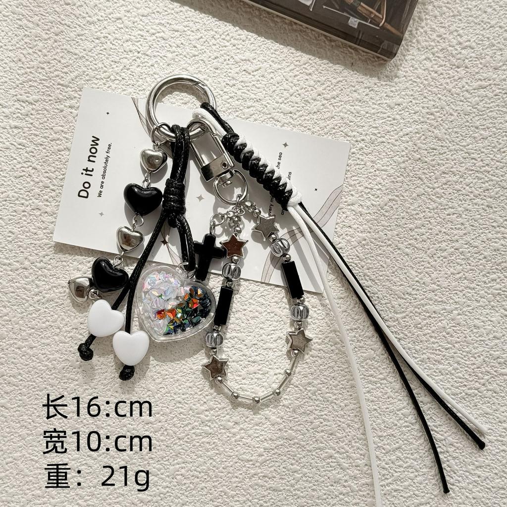 Creative New Bag Pendant Personalized Woven Schoolbag Pendant Cross Mobile Phone Chain Keychain Gift Fashionable and Versatile