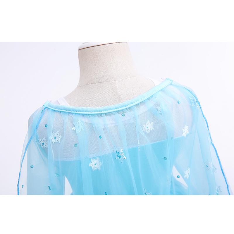 Frozen Princess Elsa Halloween Mesh Dress for Kids