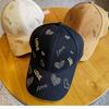 New Baseball Cap Women Ins Versatile Embroidery Love Love Spring and Summer Cap Men's Big Head Circumference Hat
