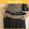 Punk Fashion Pu Leather Belt With Metal Pin Buckle For Women Summer 2025